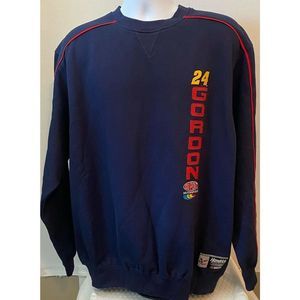 NWT NASCAR Chase Authentics Mens Jeff Gordon #24 Navy Sweatshirt Size Large